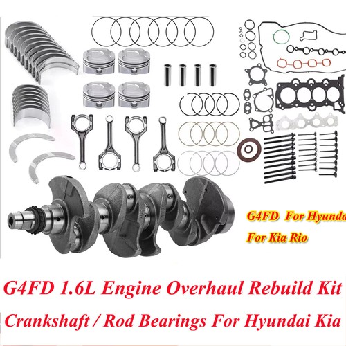 G4FD Engine Rebuild Kit New For Hyundai Accent/Kia Rio SOUL 2012-2019 1.6L DOHC - Picture 2 of 23