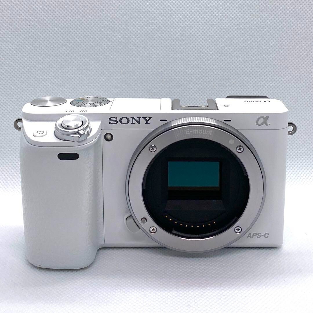 Sony Alpha a6000 Mirrorless SLR Digital Camera White No Lens