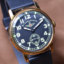 Soviet Pobeda Wristwatch Yuri Gagarin Vintage Sturmanskie Mechanical Men's Watch
