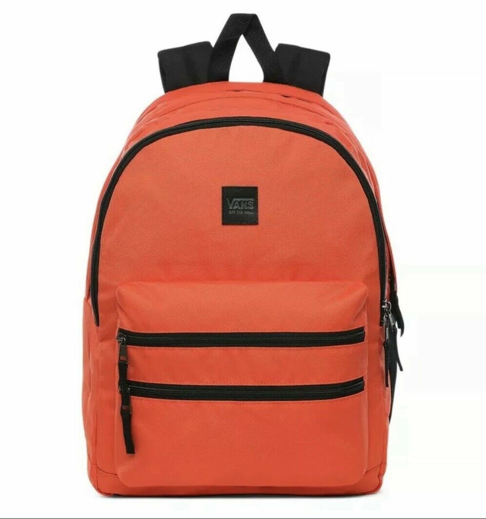 Vans Schoolin It Paprika Black Unisex Laptop Backpack VN0A46ZPPPR New With Tags-image