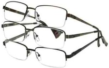 Design Optics By Foster Grant Semi Rimless 1.50 Reading Glasses Pack Of 3