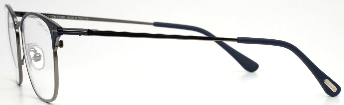TOM FORD TF5750-B 091 Navy Gunmetal Mens Oval Full Rim  display picture 1