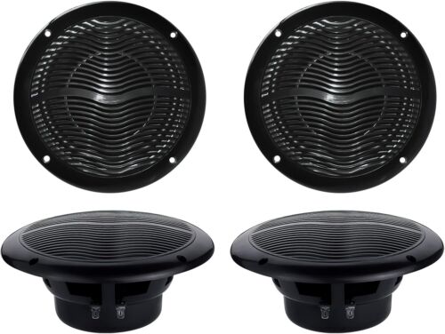 6.5" Marine Stereo Speakers Waterproof Flush Mount Audio Boat ATV UTV golf cart - Picture 2 of 12