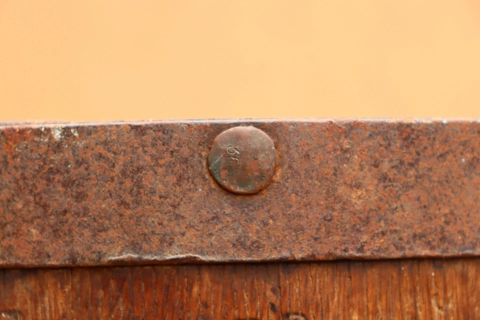 Old Antique Primitive Wooden Barrel Royal Bucket Basket Keg Dated Early 20th. - Image 2 of 4