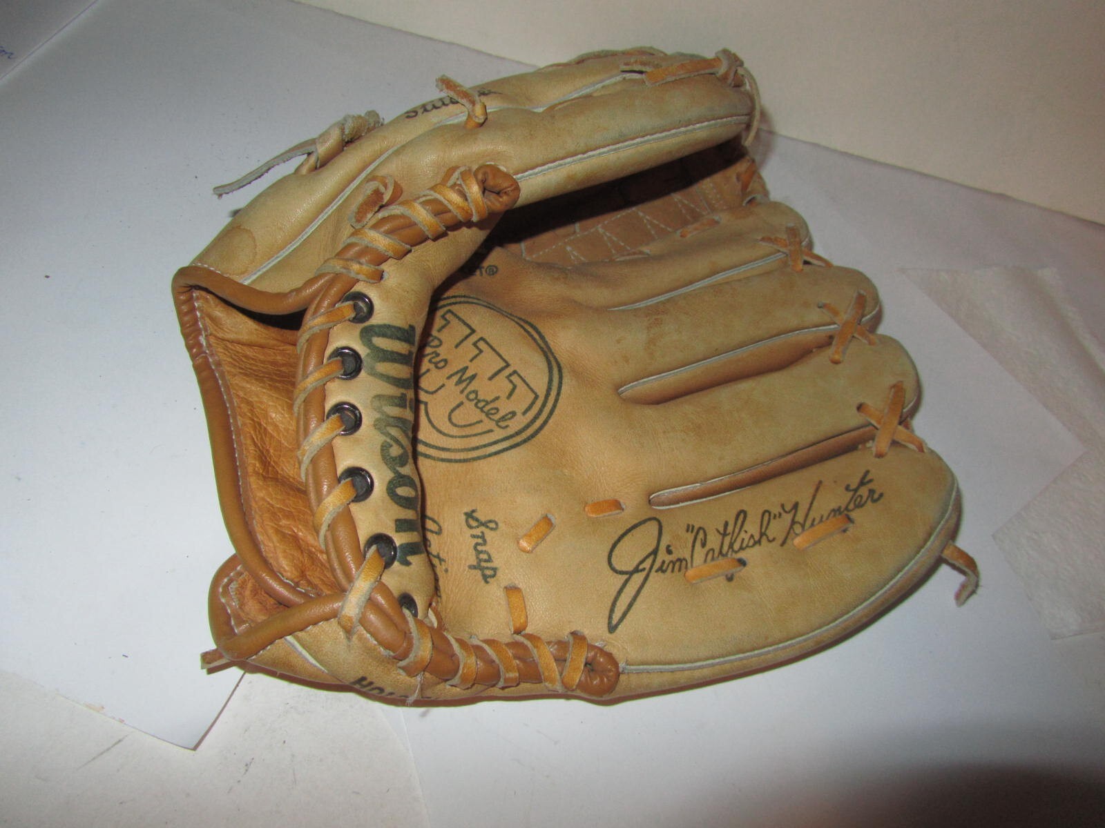 Vintage Wilson A2160 Pro Model Baseball Glove Mitt Jim Catfish Hunter