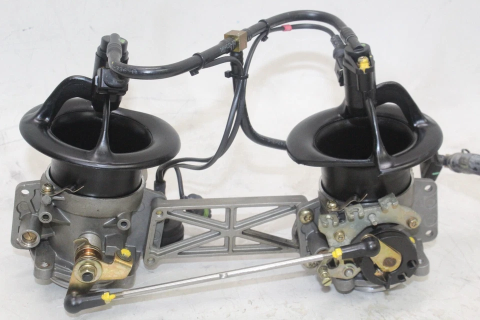 Ducati 749 2004 OEM inyectores de combustible principales/cuerpos del acelerador Foto 2 de 4