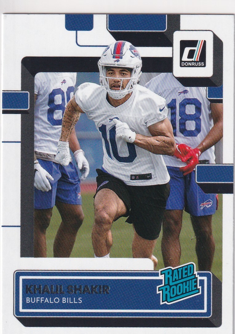 2022 DONRUSS RATED ROOKIE RC KHALIL SHAKIR BUFFALO BILLS BZ