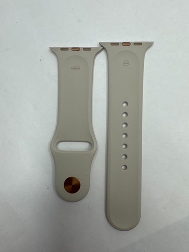 Genuine Apple Sports Band Watch strap Starlight 45mm 44mm 42mm S/M gold pin - Zdjęcie 2 z 2
