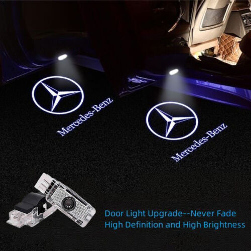 2Pc LED Door Light Projector Ghost Shadow Laser Lamp For Mercedes Benz C CLK SLK - Picture 1 of 7