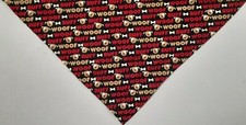 Buster Brown Dog Bandana, Black, Red, Brown, Dogs, Bones, XS, M