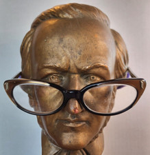 Two-tone black  copper colored vintage oval cat eye frames unbranded 