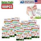 100 Pcs Foot Detox Pads Cleansing Patch Pain Relief Soothing Herbal Organic US