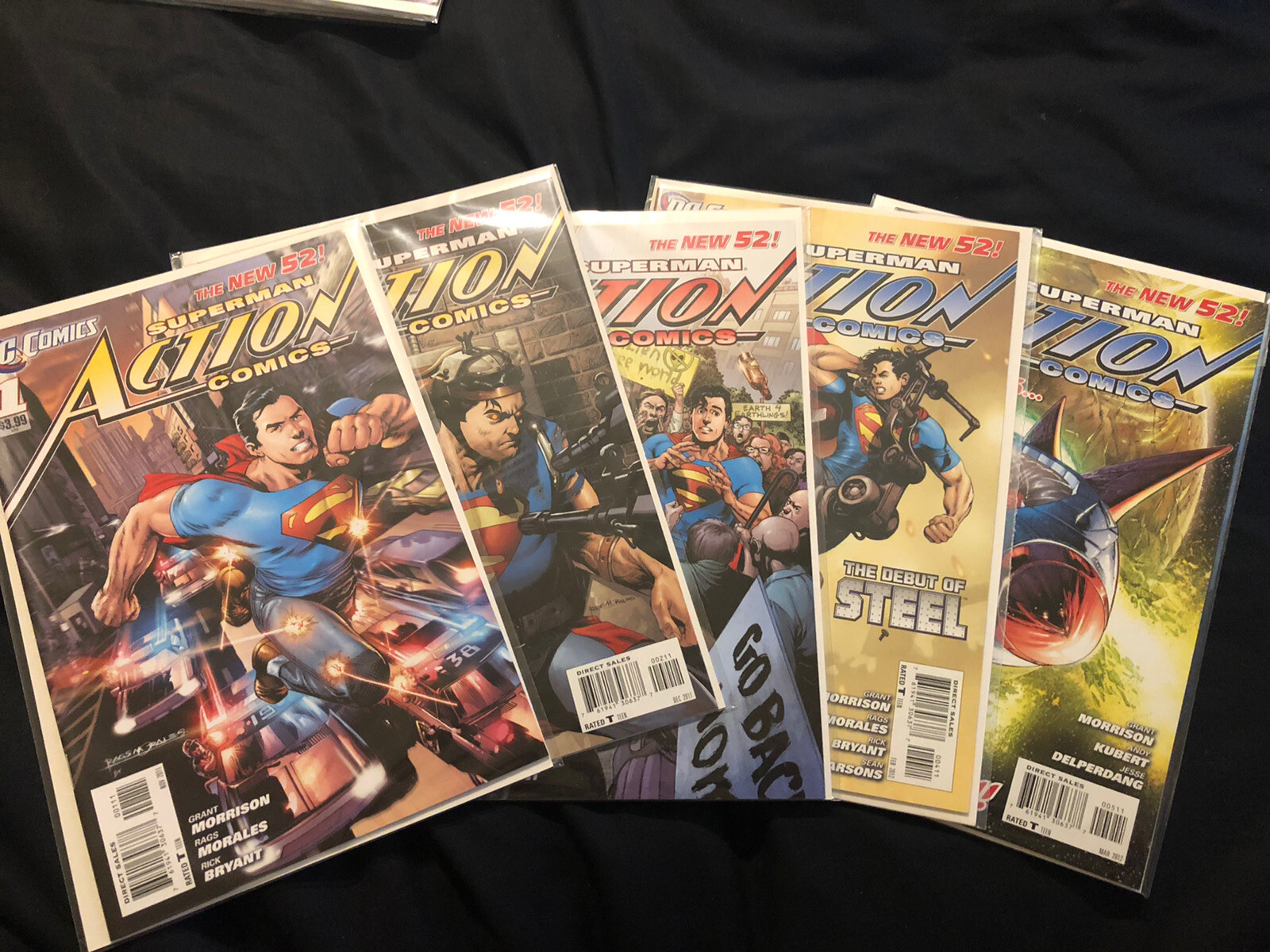 Superman Action Comics New 52 #1 - 9, DC Comics NM