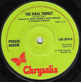 Procol Harum - The Final Thrust (7'', Single)