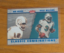 2003 Fleer Tradition Classic Combinations #12 Bob Griese/Ricky Williams /750 MIA