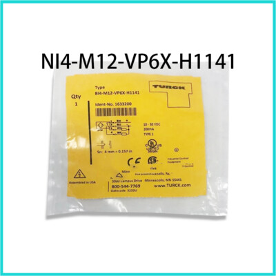 New original TURCK proximity sensor switch unit NI4-M12-VP6X-H1141 PLC module