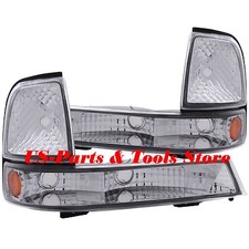 Für US Ford Ranger Frontblinker Blinkleuchten Satz Klarglas chrom 1999 - 2000 98