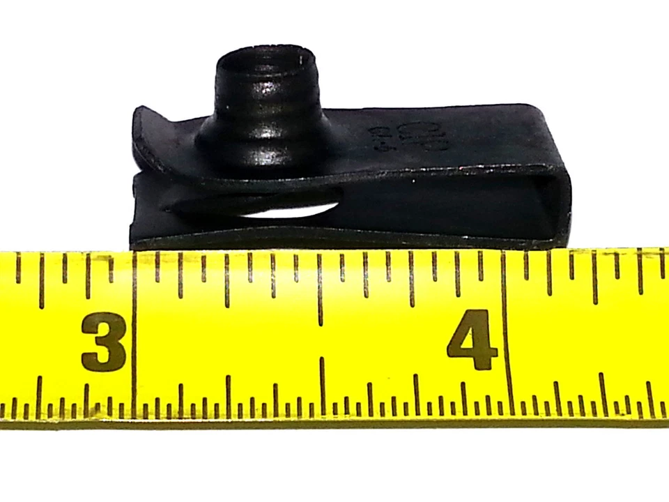 NOSR Ford Mercury Carrocería Guardabarros Marco Rejilla 1/4-20 Perno U Clip Panel J Tuerca 10 piezas C Foto 3 de 4