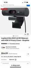 Logitech Brio 500 Full HD Webcam with HDR & P...