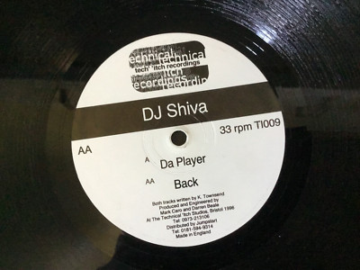 HARD TO FIND DJ SHIVA - DA PLAYER / BACK 12'' DRUM N BASS SINGLE