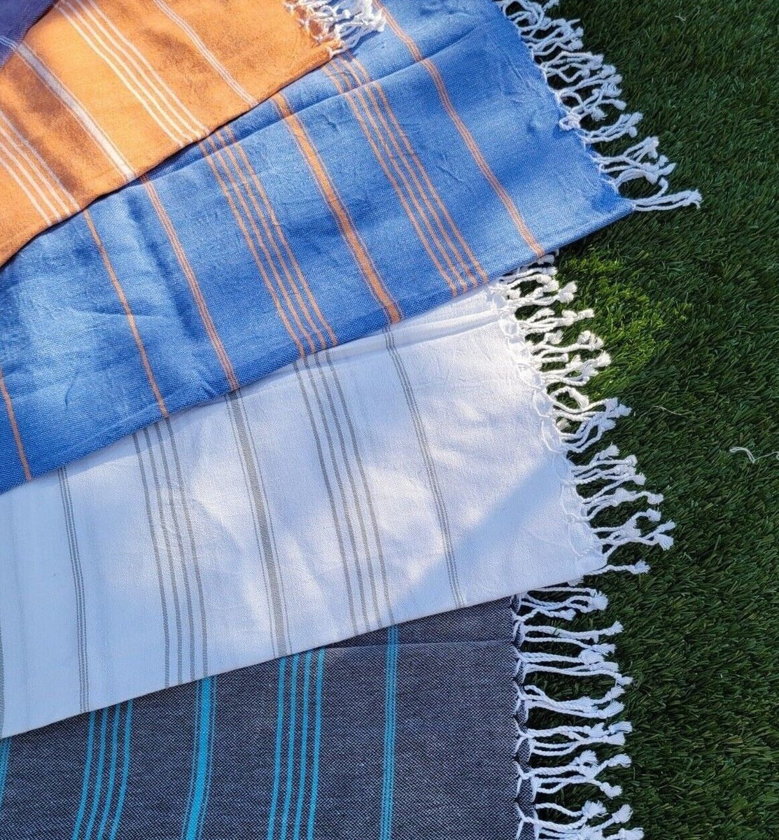 PALM PESH Iris Turkish Peshtemal Towel - 100% Cotton, 71"x39", Lightweight & Quick Dry - View #10