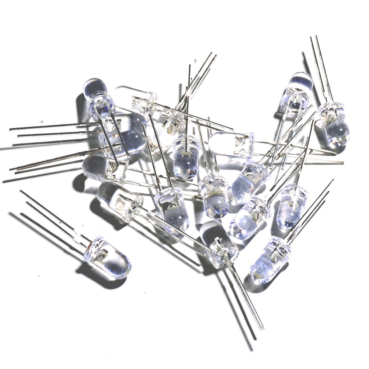 LED 5mm Type "WTN-5-12V" Water-clear LEDs In Sets - Foto 13