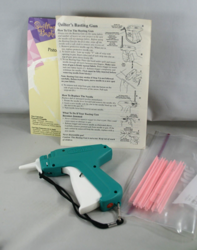Dritz Quilter's Basting Gun Set Quilting Basket Sewing Tacks - Picture 1 of 9