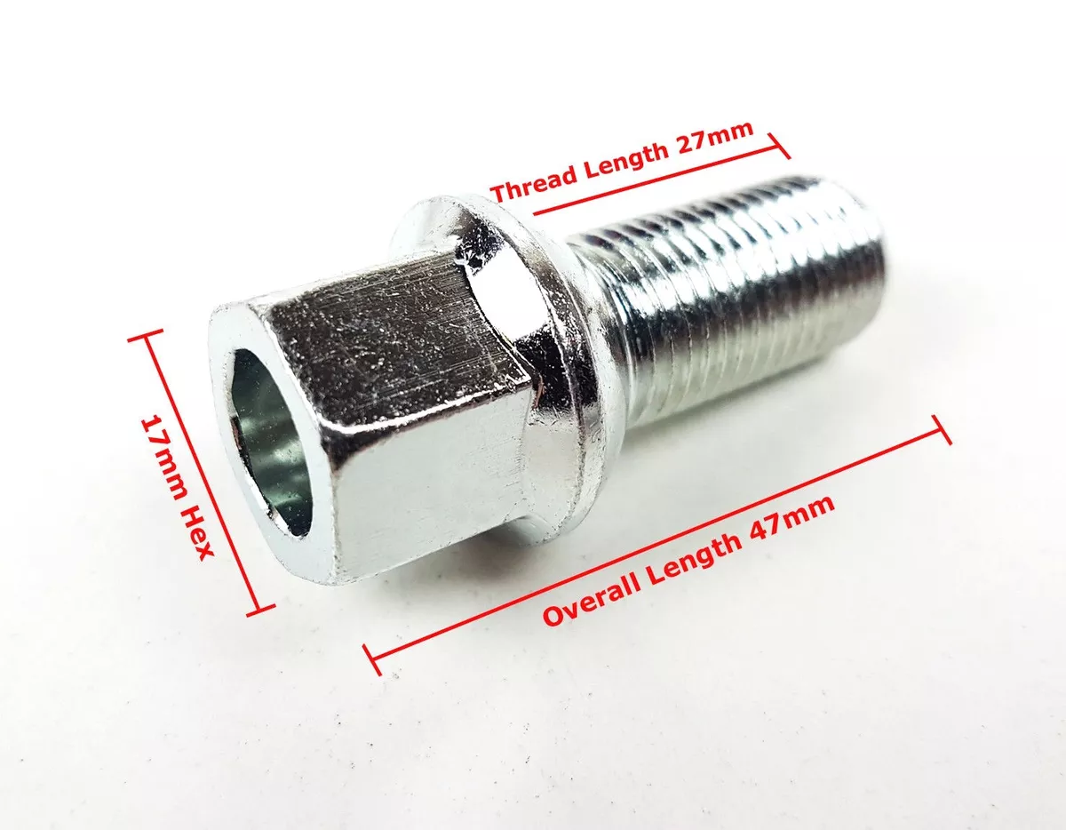 OE Standard Wheel Nut Stud Bolt 17mm Hex M14 X 1.5 27mm Audi A2