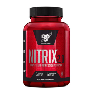 BSN - NITRIX 2.0 - Nitric Oxide Booster, Muscle Pumps & Recovery, 90/180 Tablets