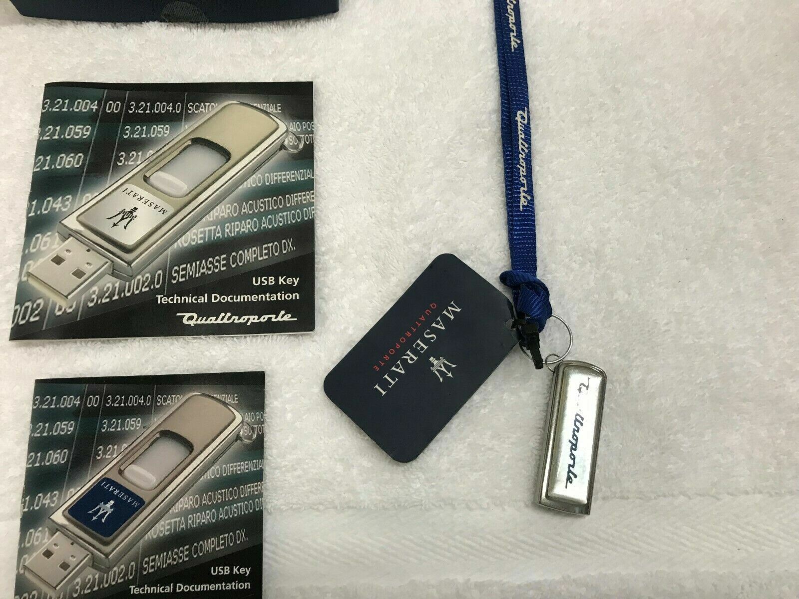 MASERATI QUATTROPORTE GRANTURISMO USB KEY TECHNICAL DOCUMENTATION 2GB 1GB OEM
