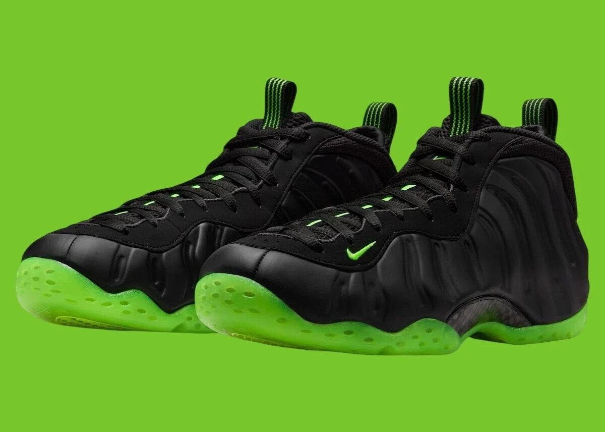 Nike Air Foamposite One Shoes Black Volt Green Sneakers HF2902-001