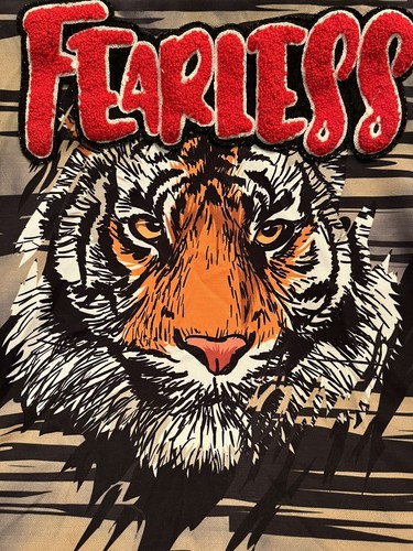 Switch Remarkable Fearless Tiger Design/Pattern Polyester T Shirt Men's XL - Picture 4 of 5