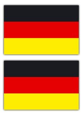 2x Aufkleber Sticker Deutschland BRD Flagge F...