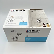 Moen Adler 82604 Shower Head, Faucet, Posi-Temp Valve Included Chrome ~ NEW
