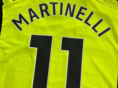 2023/24 Arsenal Authentic Away Jersey #11 MARTINELLI Medium