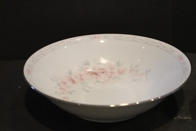 NORITAKE CARTHAGE OVAL BOWL 10 1/8'' AND ROUND VEG BOWL 9 3/8''