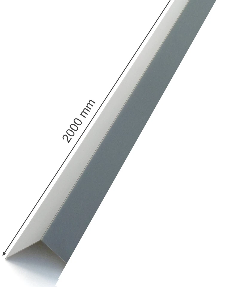 Ángulo de chapa de aluminio chapa angular ángulo de aluminio protección de bordes aluminio gris antracita RAL 7016 - Imagen 4 de 4