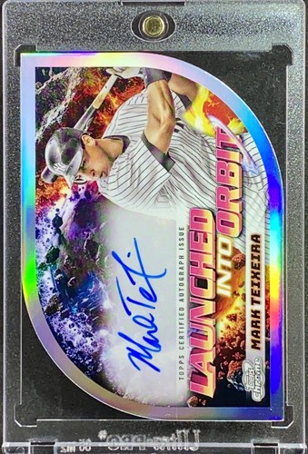 Mark Teixeira Rare Autograph Refractor – Topps Gold Glove Die-Cut Yankees - Picture 3 of 6
