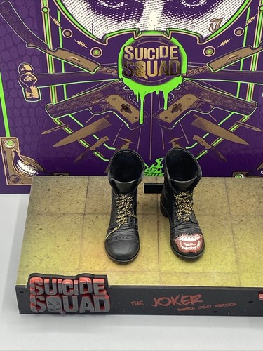 Abrigo púrpura Hot Toys Escuadrón Suicida Joker exclusivo MMS382 solo zapatos - Imagen 3 de 6