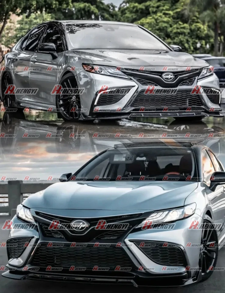 Alerón divisor de labios parachoques delantero negro brillante para Toyota Camry SE XSE 2021-2024 Foto 4 de 4