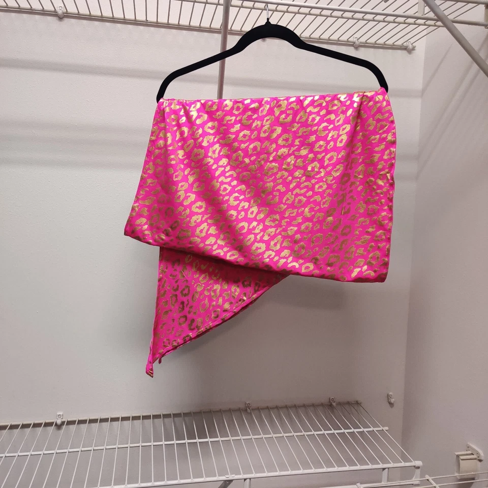 Traje de baño para mujer Cubrir Playa Elastizado Envolvente Falda Rosa Dorado Animal Estampado de Guepardo Foto 4 de 4