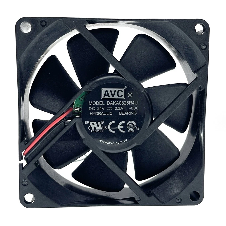 AVC DAKA0825R4U 8025 8cm 80mm Case Fans DC 24V 0.3A High Speed CFM 5000RPM - Image 2 of 4