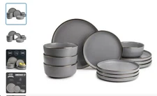  Table Dinnerware Ava Stoneware, 12 Piece Set THYME & TABLE