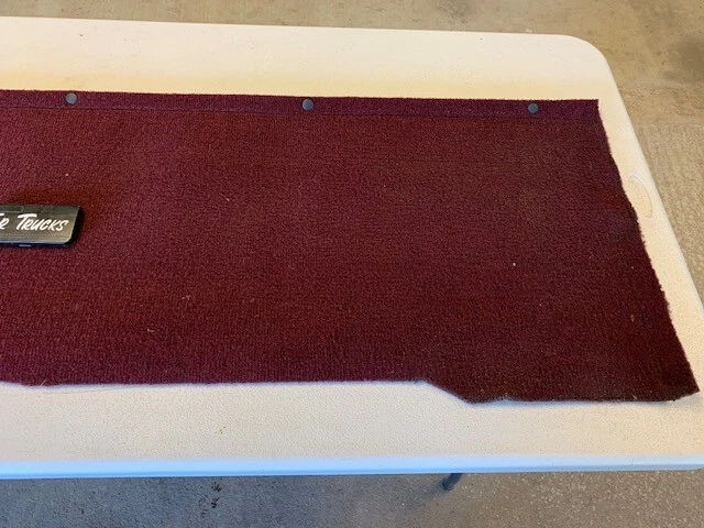 88-98 OBS Chevy/GMC TRUCK rear cab back panel carpet RED K1500 C1500 - Image 3 of 4