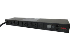 APC AP7801B 8-Outlet 5-20 20A/120V 1U-Rackmount Metered PDU
