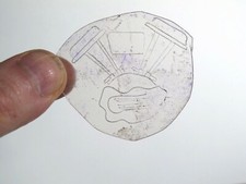 vtg 1960s 1970s Tattoo Flash acetate stencil Engine twin HAR1