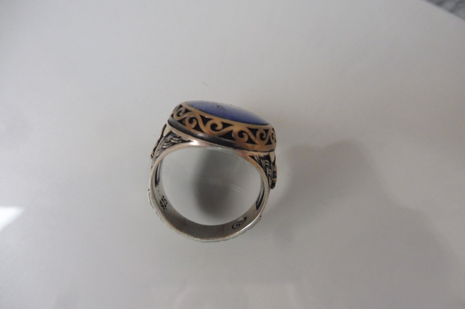 Very beautiful, solid, unusual ring, 925 silver w… - image 5