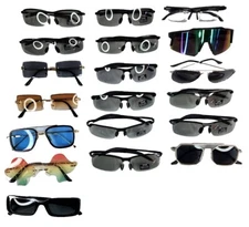 Lot Of 50 New Sunglasses Different Styles Sizes Colors And Brands With Cases