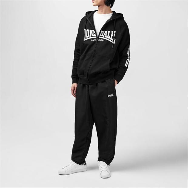 Lonsdale Open Hem Woven plain Tracksuit Bottoms Jogging Pant XS