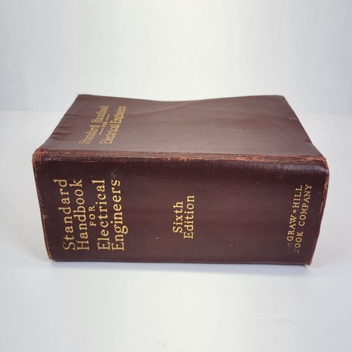 Vtg Standard Handbook For Electrical Engineers Soft Leather Cover 6th Ed 1933 - Picture 6 of 15